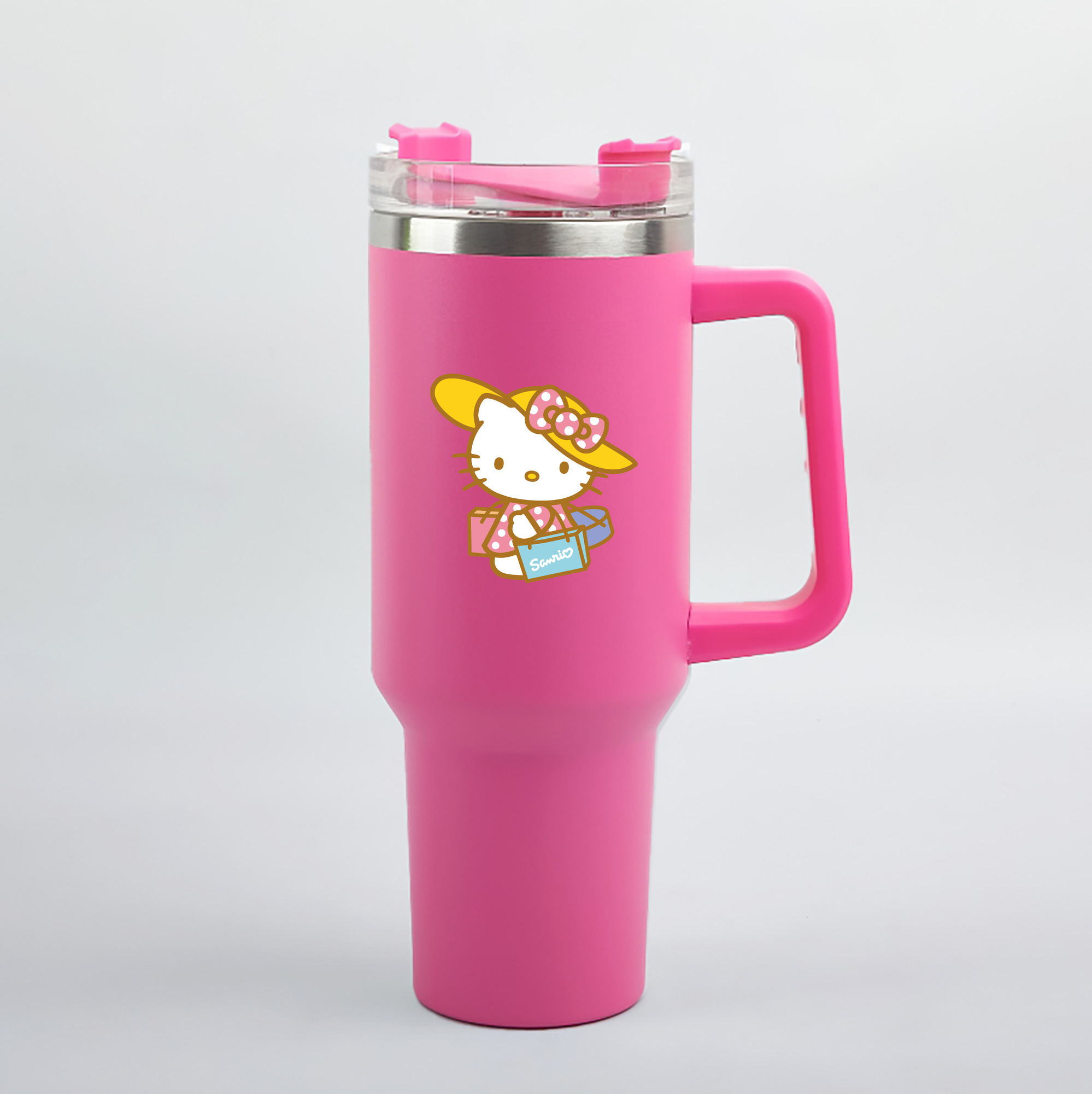 （画像用） Hello Kitty ハローキティ 1200mL車用タンブラー（カラープリント）